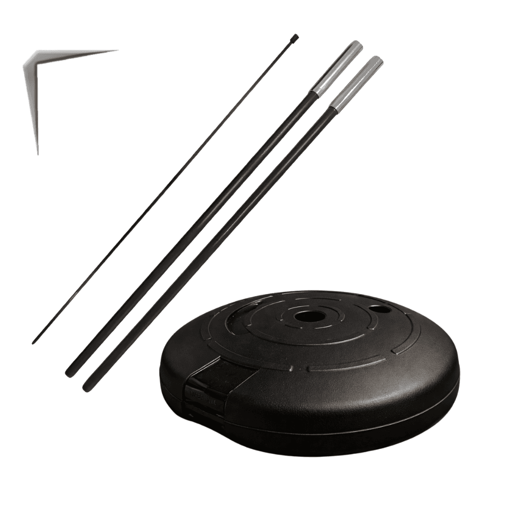 Kit Wind Banner com Base Redonda